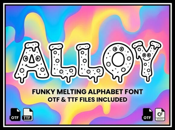 Alloy: A Psychedelic Font for Bold Branding