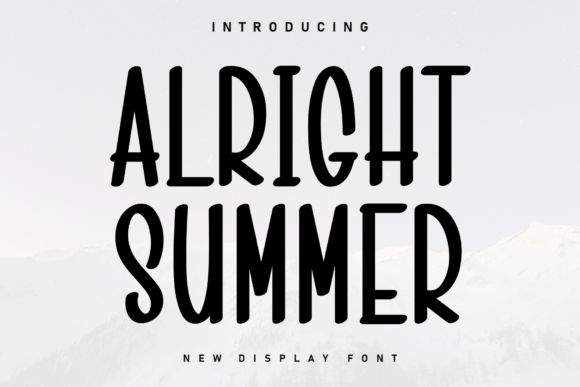 Alright Summer Font Review