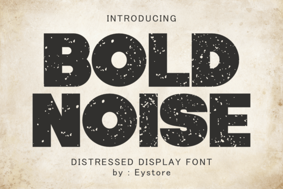 Bold Noise Font for Creative Branding