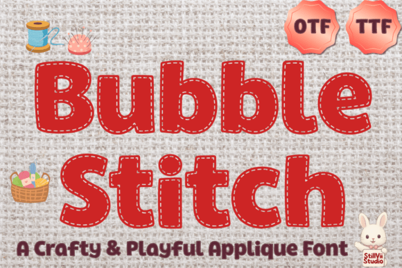 Bubble Stitch Font for Creative Brands