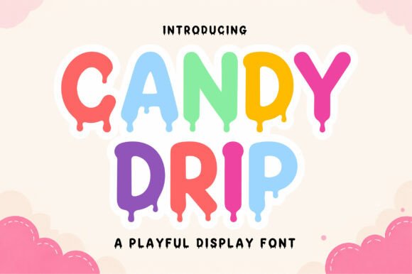 Candy Drip Font for Playful Web Design