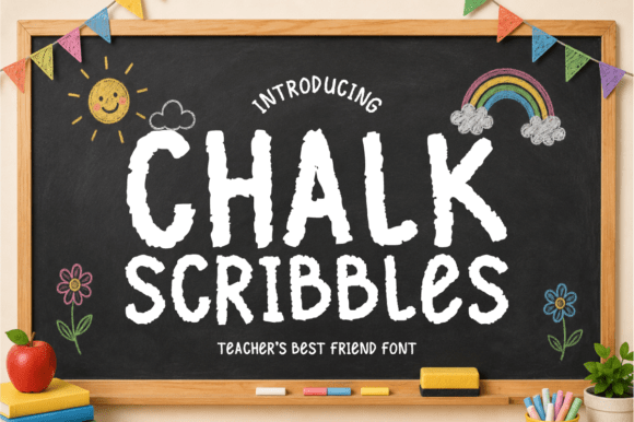 Chalk Scribbles Font for Business Branding