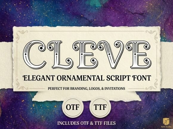 Cleve Font: Vintage Elegance for Digital Design
