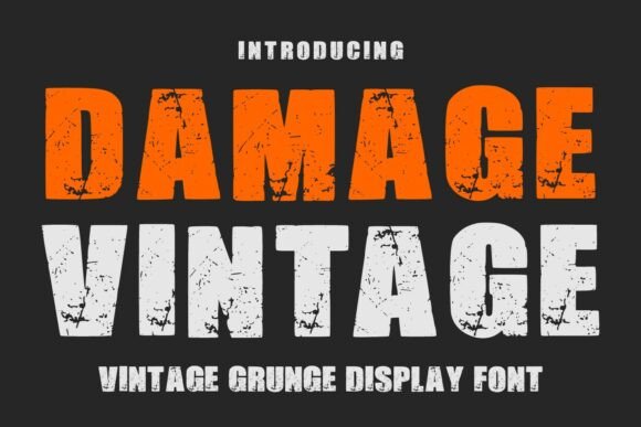 Damage Vintage Font