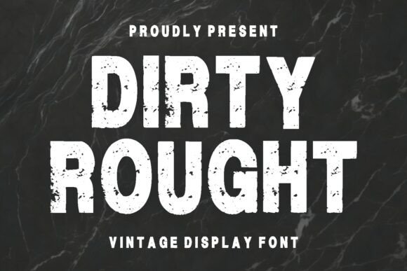 Dirty Rought Font for Bold Web Design