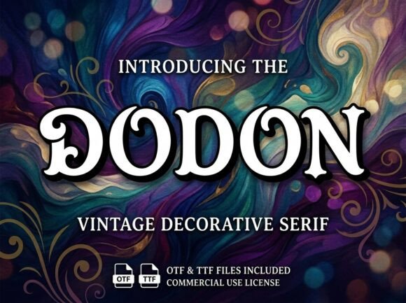 Dodon: A Vintage Display Font