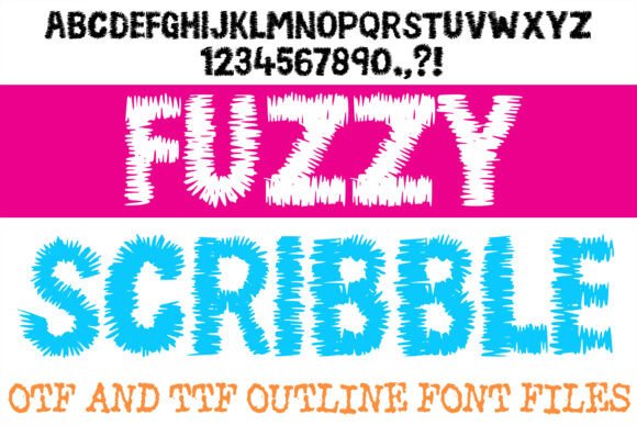 Fuzzy Scribble Font for Bold Branding