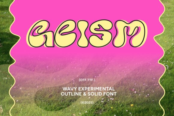 Geism: A Bold Display Font for Creative Campaigns