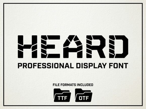 Heard Font: Bold Display for Web Design
