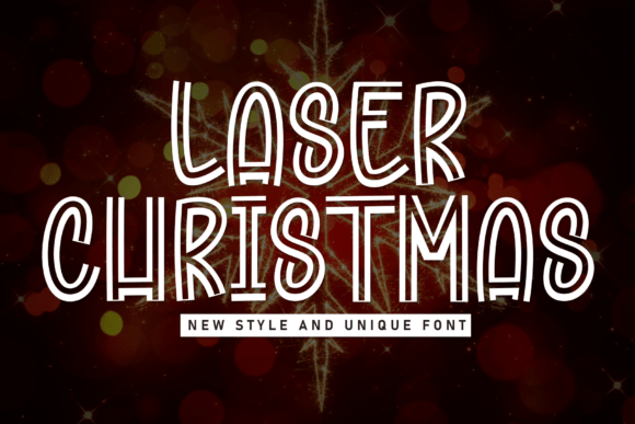 Laser Christmas Font