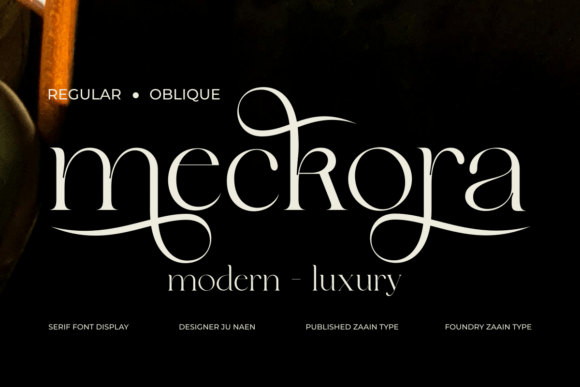 Meckora: A Premium Serif Font