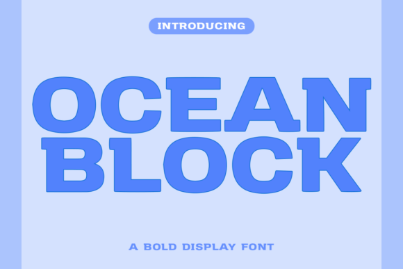 Ocean Block Font