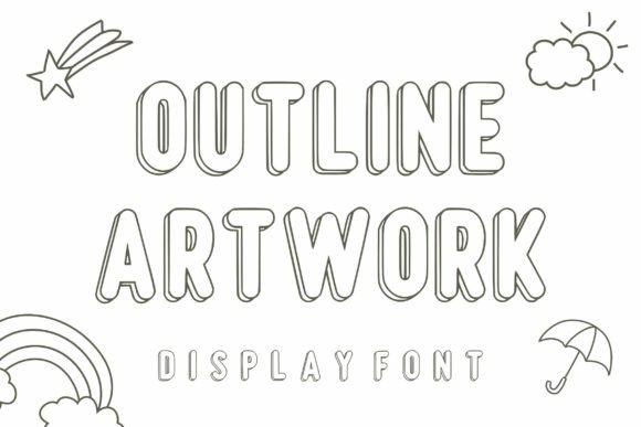 Outline Artwork Font