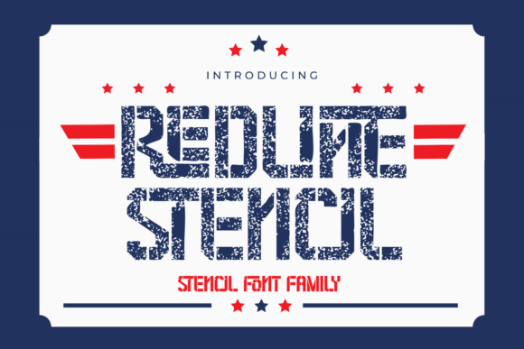 Redline Stencil: A Bold Display Font