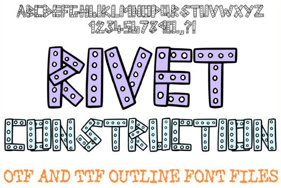 Rivet Construction Font for Web Design