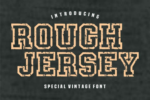 Rough Jersey Font