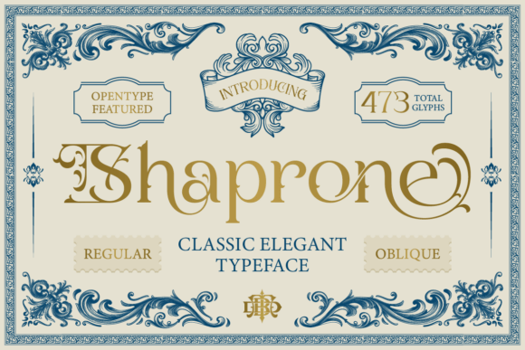 Shaprone: Elegant Display Font