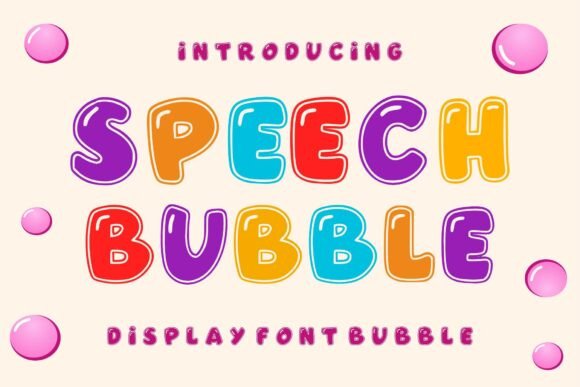 Speech Bubble Font for Web Design