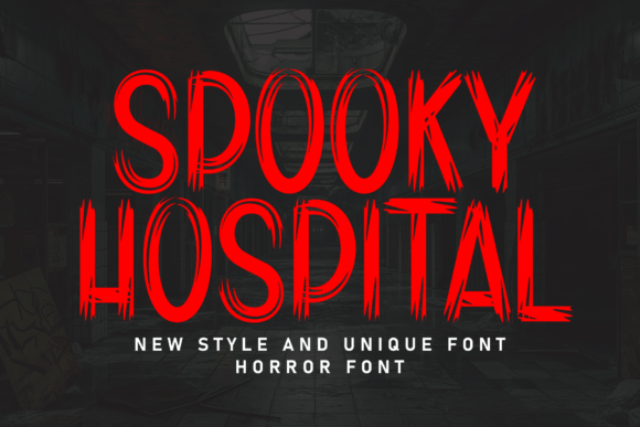 Spooky Hospital Font for Creative Projects