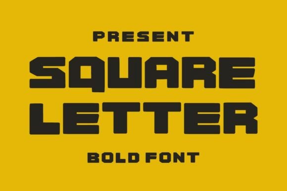 Square Letter Font for Creative Campaigns