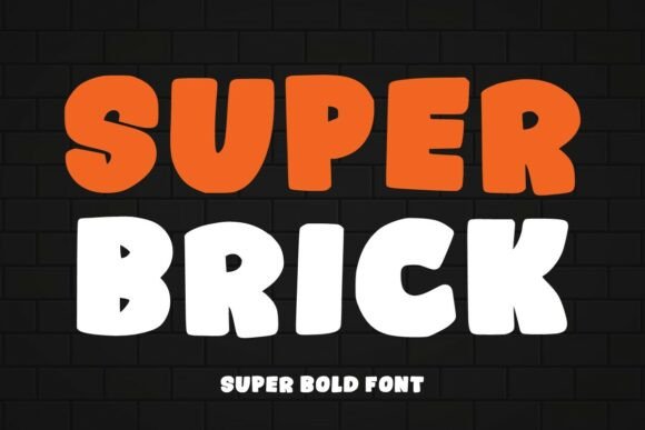 Super Brick Font for Creative Projects