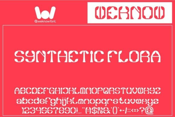 Synthetic Flora: A Font for Elegant Branding