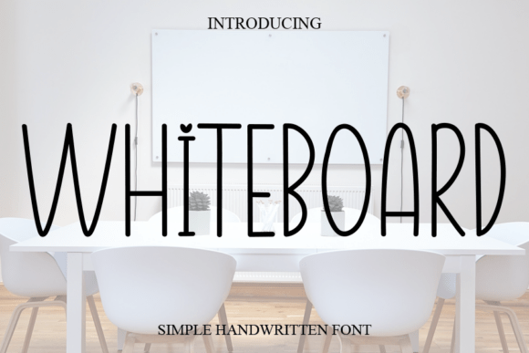 Whiteboard Font for Editorial Design