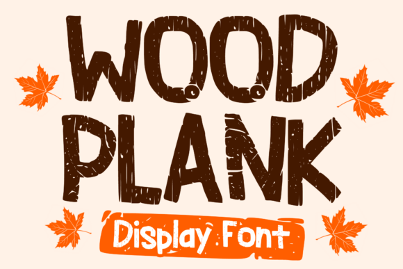 Wood Plank Font for Bold Web Design